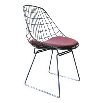Chaise d'appoint SM05 du milieu du siècle par Cees Braakman pour Pastoe, années 1950