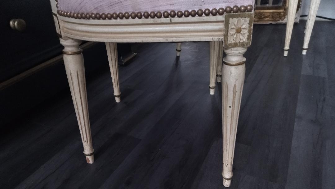 Louis XVI style medallion chairs