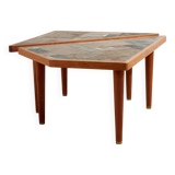 Teak and ceramic coffee table by Britt Sallingboe, Set of 2