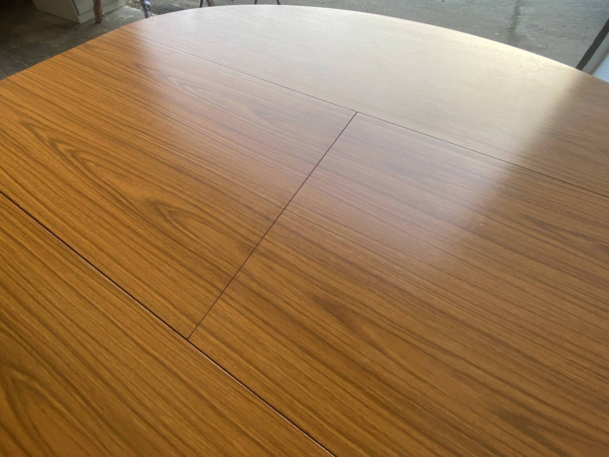 Schreiber Mid Schreiber Extending Dining Table Retro Teak grain Formica
