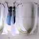 1970's Murano Glass Sconces, Mazzega, Italy - a Pair