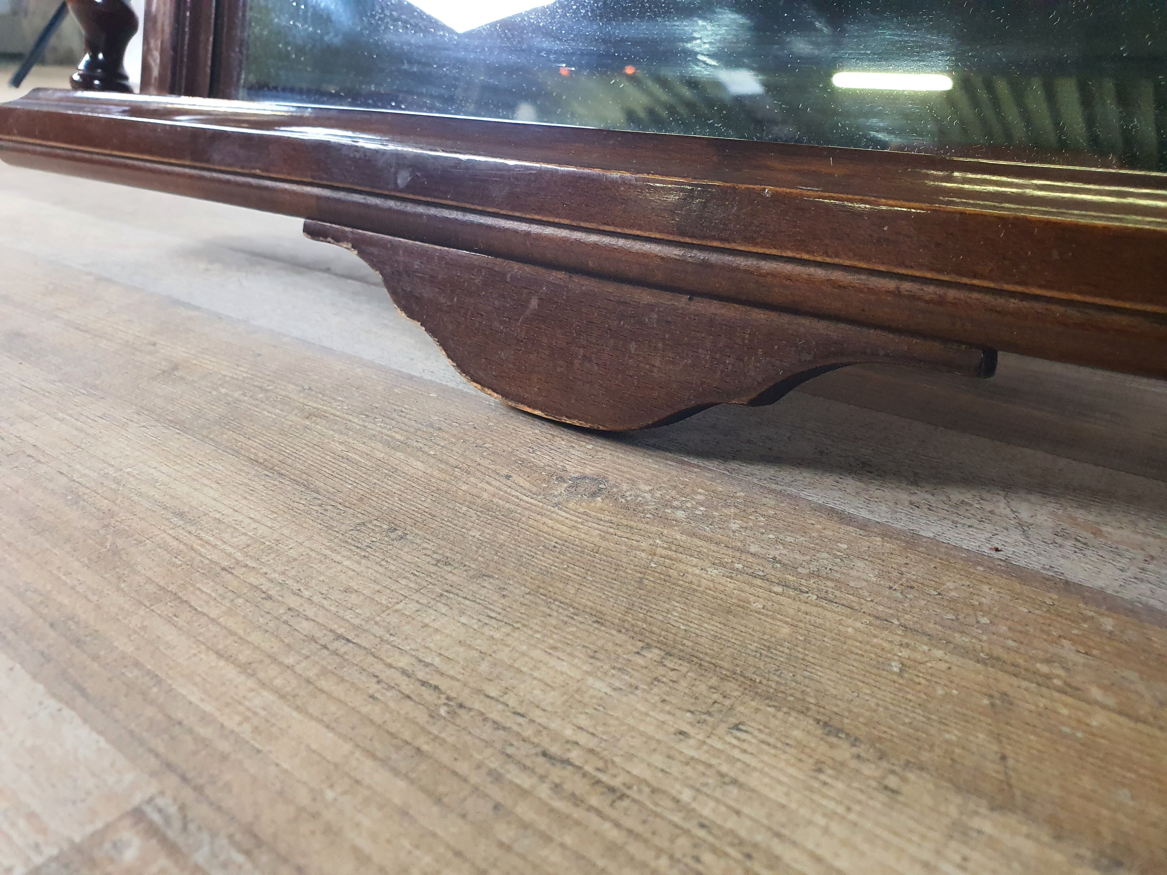 Vintage turned mirror from 80s