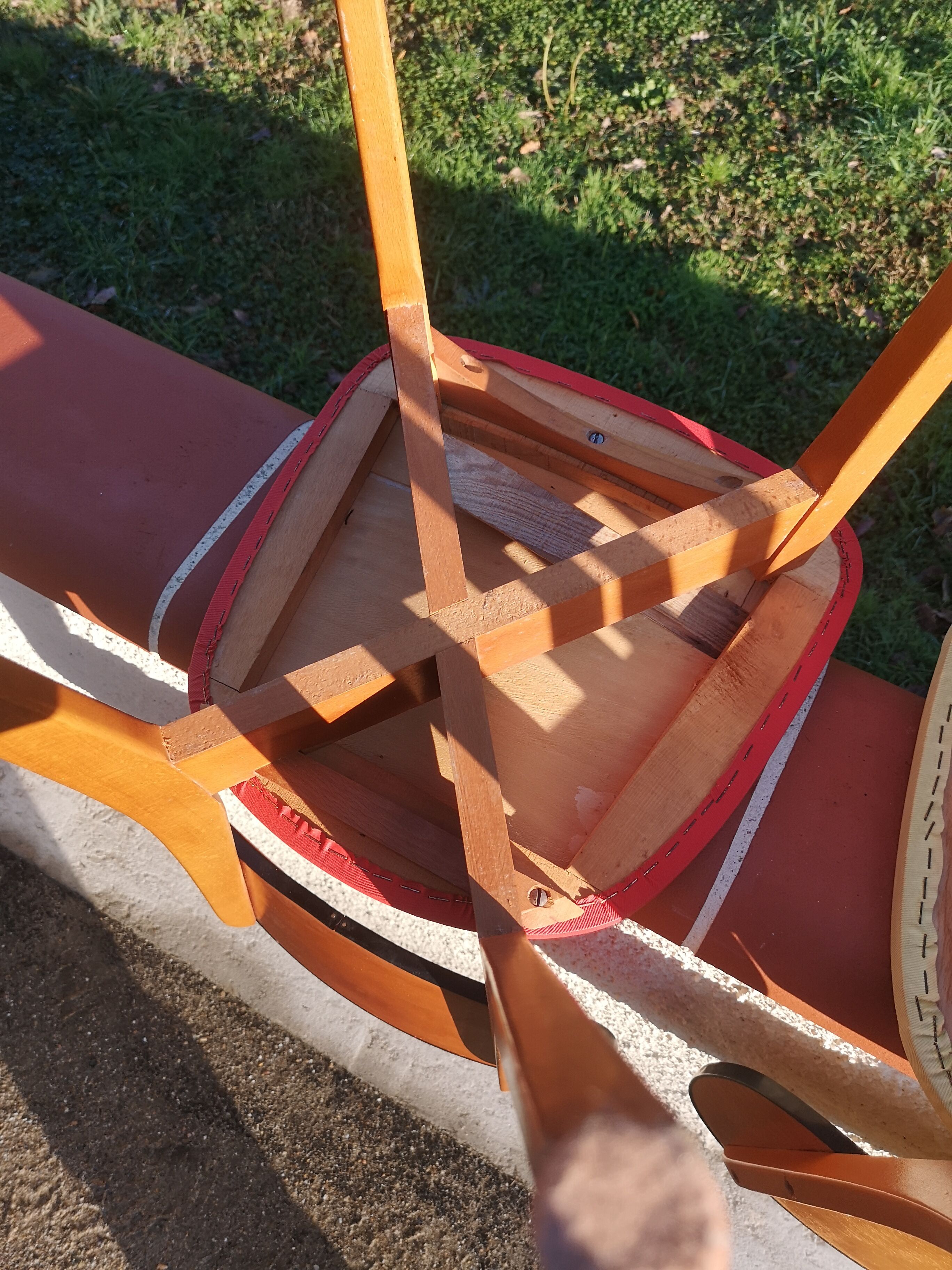 Lot de trois chaises vintages années 1950