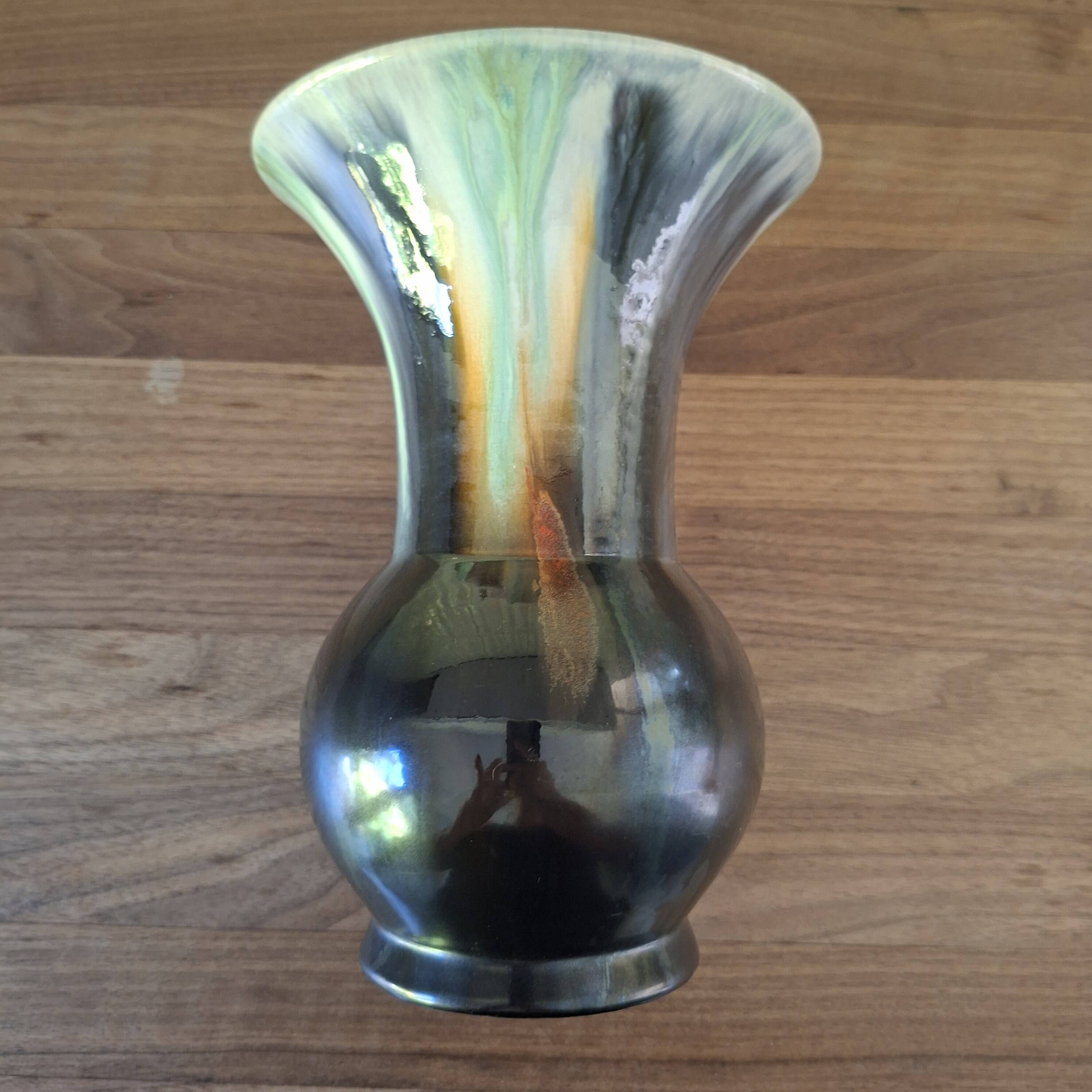 Glazed ceramic vase