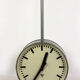 Double sided railway clock from pragotron, 1970