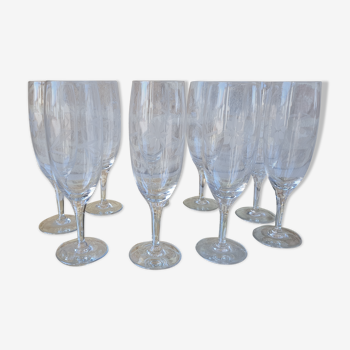 Crystal champagne cups