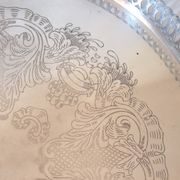 Silver-plated service tray 20th century