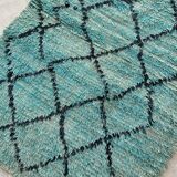 Moroccan rug Marmoucha green - 259 x 103 cm