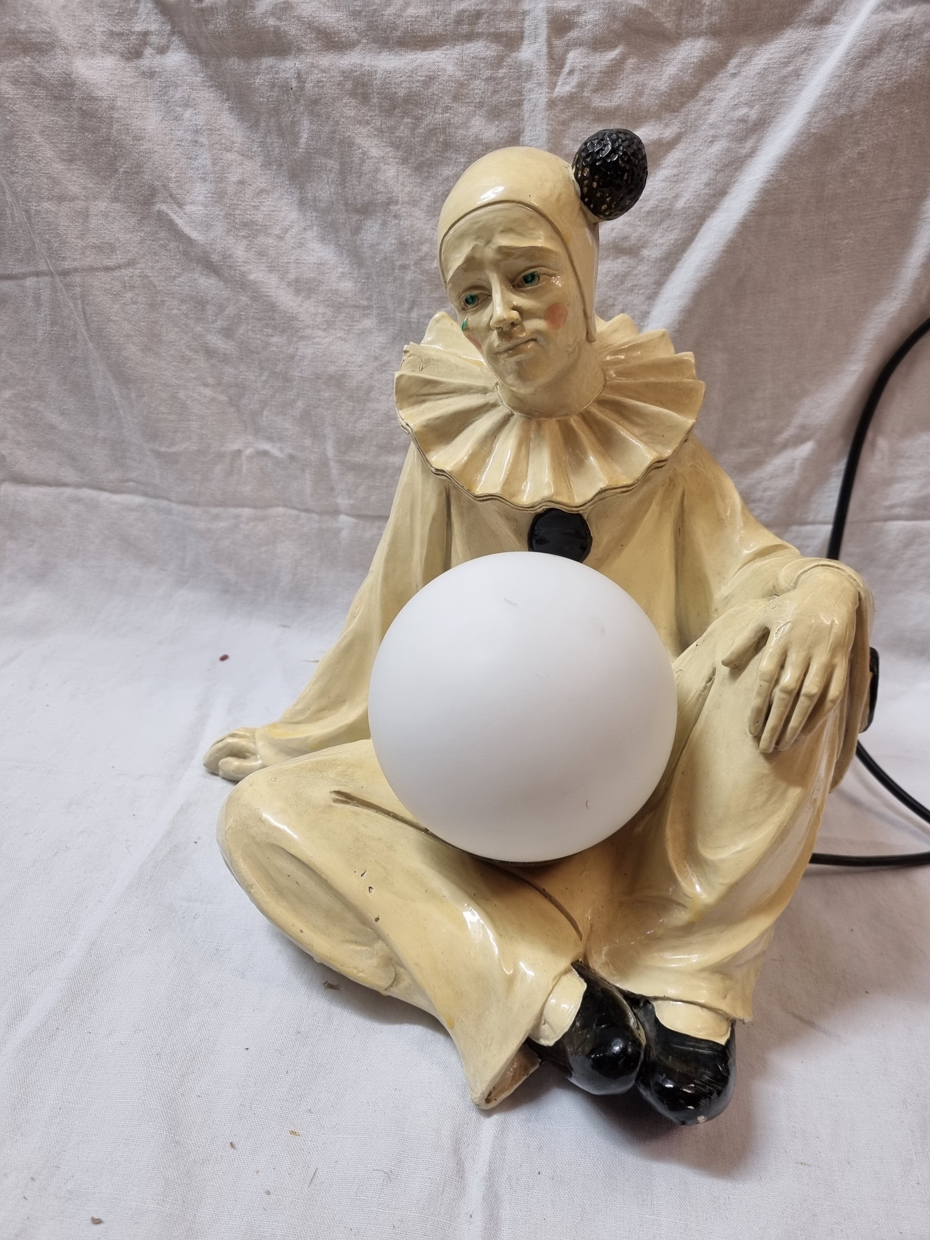Vintage Pierrot lamp from 1980