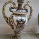 2 vases double anses - faïence de Desvres 1900