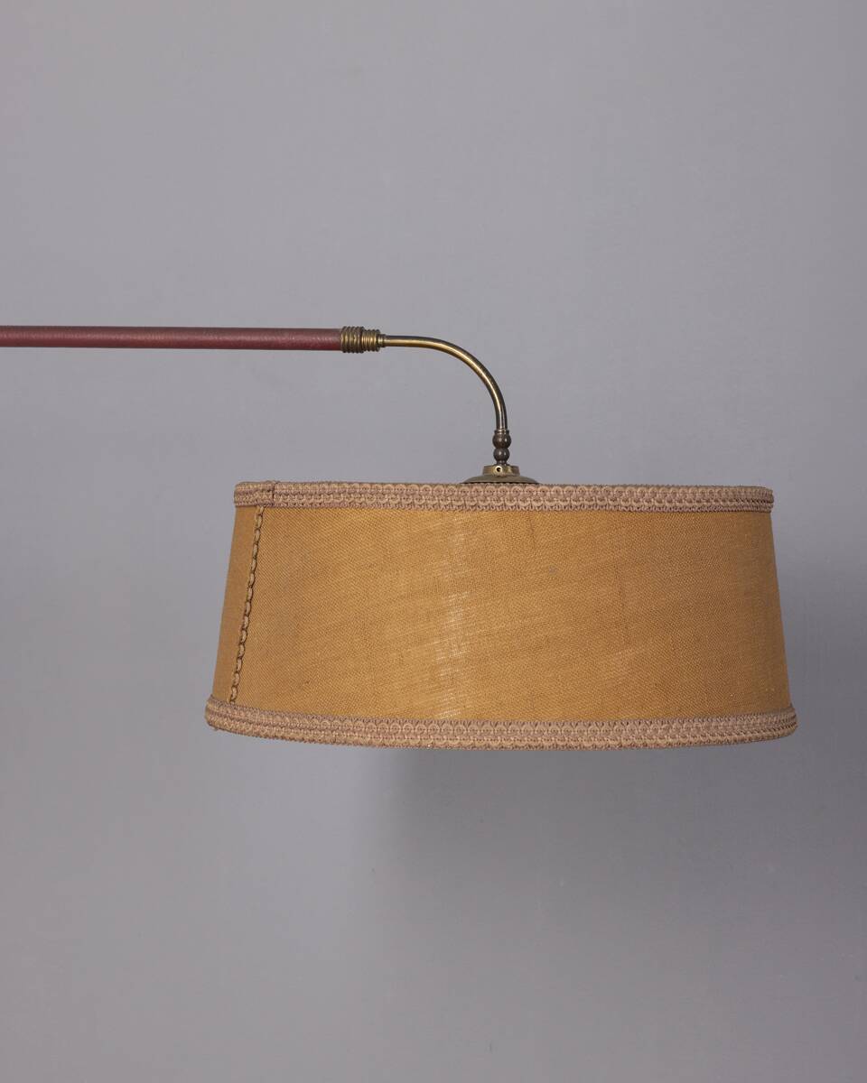 Applique murale vintage en laiton réglable des années 1950, design italien