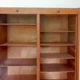 Double wooden curtain binder