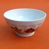 Old bowl Porcelain Limoges France Floral decoration Diameter: 130mm