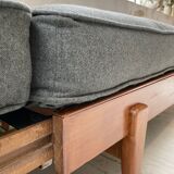 Daybed expandable Scandinavian 2-seater bench