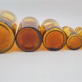 Set of 6 bottles of apothecary