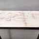 Vintage black lacquered beech console with a portuguese pink marble top, italy