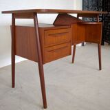 Teak Desk By Gunnar Nielsen For Tibergaard, 1960s.