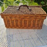 Wicker suitcase