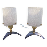 Pair of bedside lamps