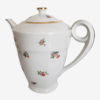 Cafetière en porcelaine française, années 40