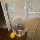 Large transparent crystal vase by John Roda