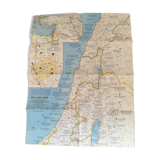 "Holy Land" map National Geographic 1963