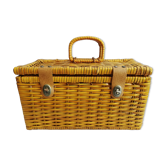 Malette,valise, coffre en osier