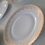 Set of 8 Limoges porcelain plates ADP ROYAL.