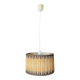 Vintage sisal / jonc de mer pendant light circa 1970's