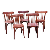 Set of 5 Stella bistro chairs from the 50s