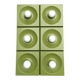 Quadro wall lamps mid-century by Jürgen Lange for Schönbuch, Germany, 1960s, set of 6.