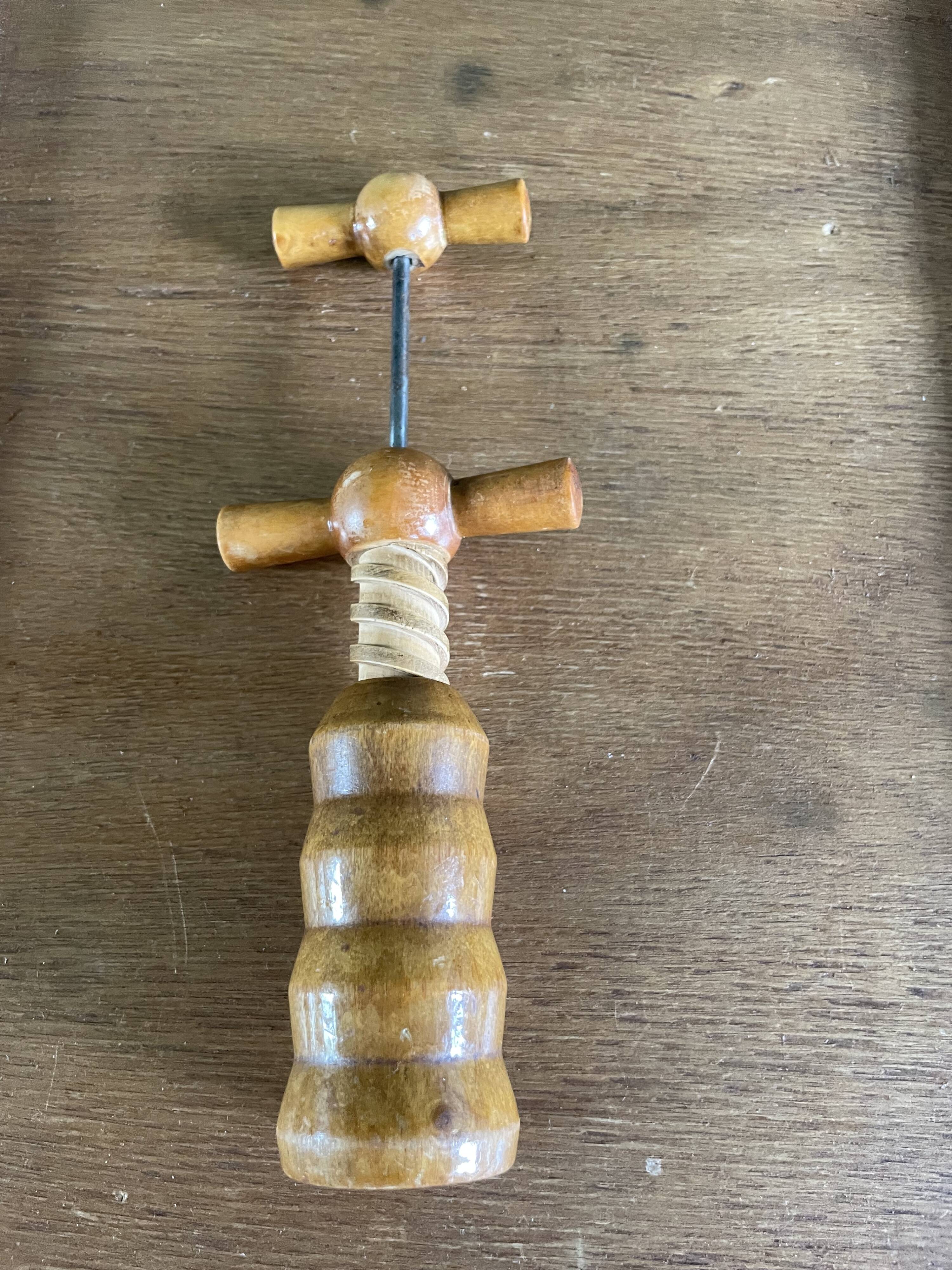 Wooden corkscrew
