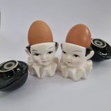 Paire de coquetiers Pierrot