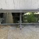 Wall coat rack, wrought iron hook with vintage mirror.