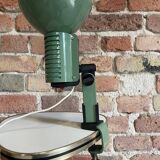 Green lamp with vice, ART,  1980s.