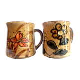 Japanese flower cup duo