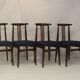 Set of 4 chairs from the 60s/70s, M. Zieliński type 200/100B. Ref Macha