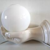 Vintage hand lamp in ceramic 70s