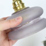 Baladeuse en verre épais violet, vintage