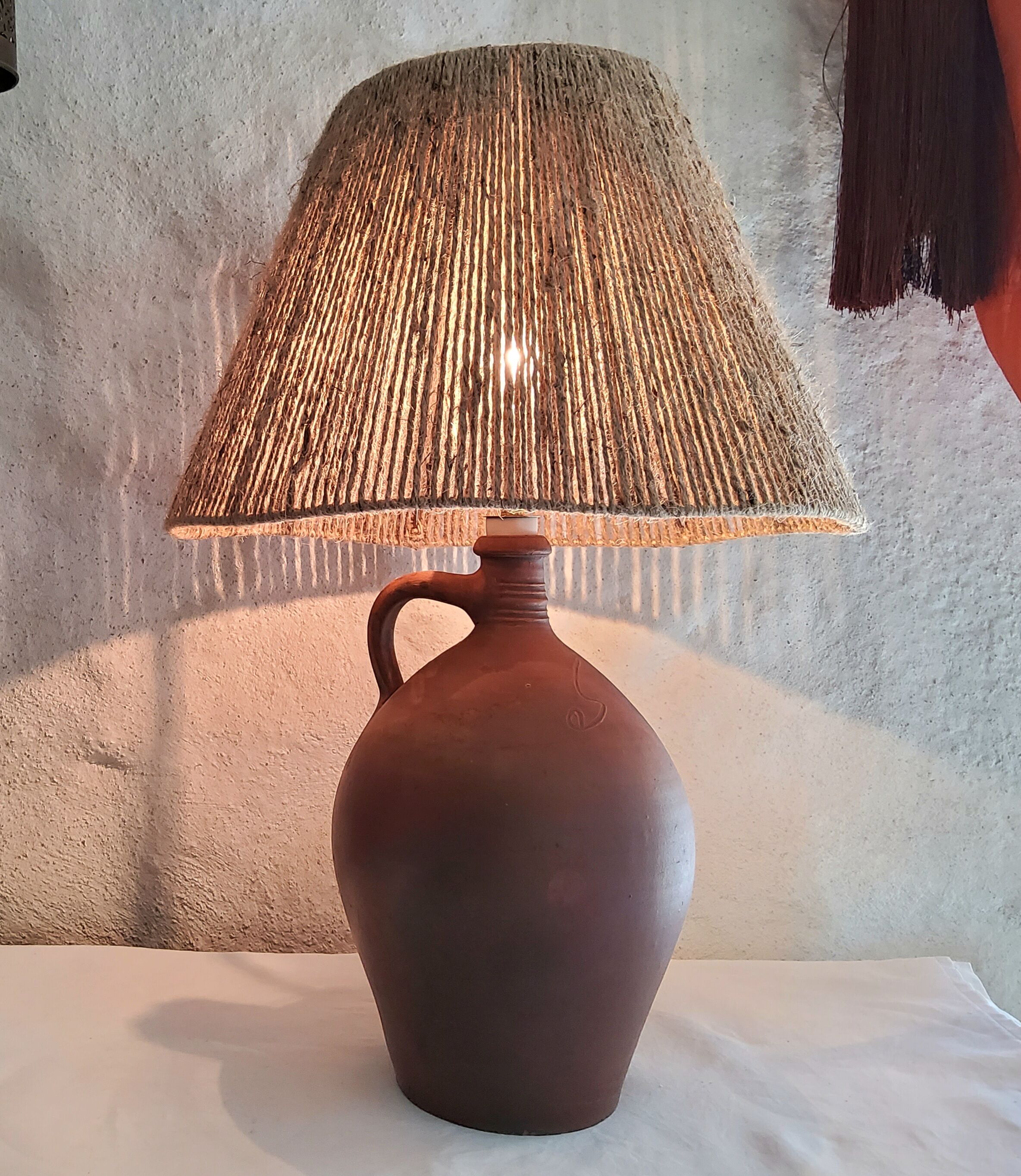 Terracotta lamp