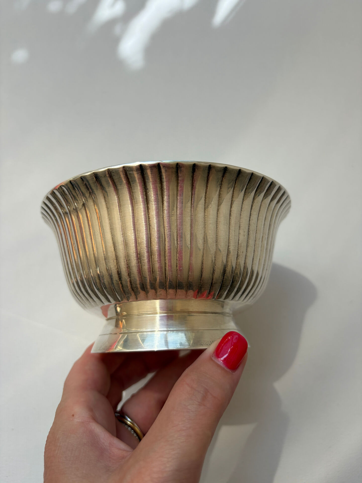 Coupelle / saucière en métal argenté