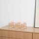 Set of six glasses, Italian design, 1960s, manufactured in Italy