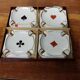 Ashtray porcelain card games
