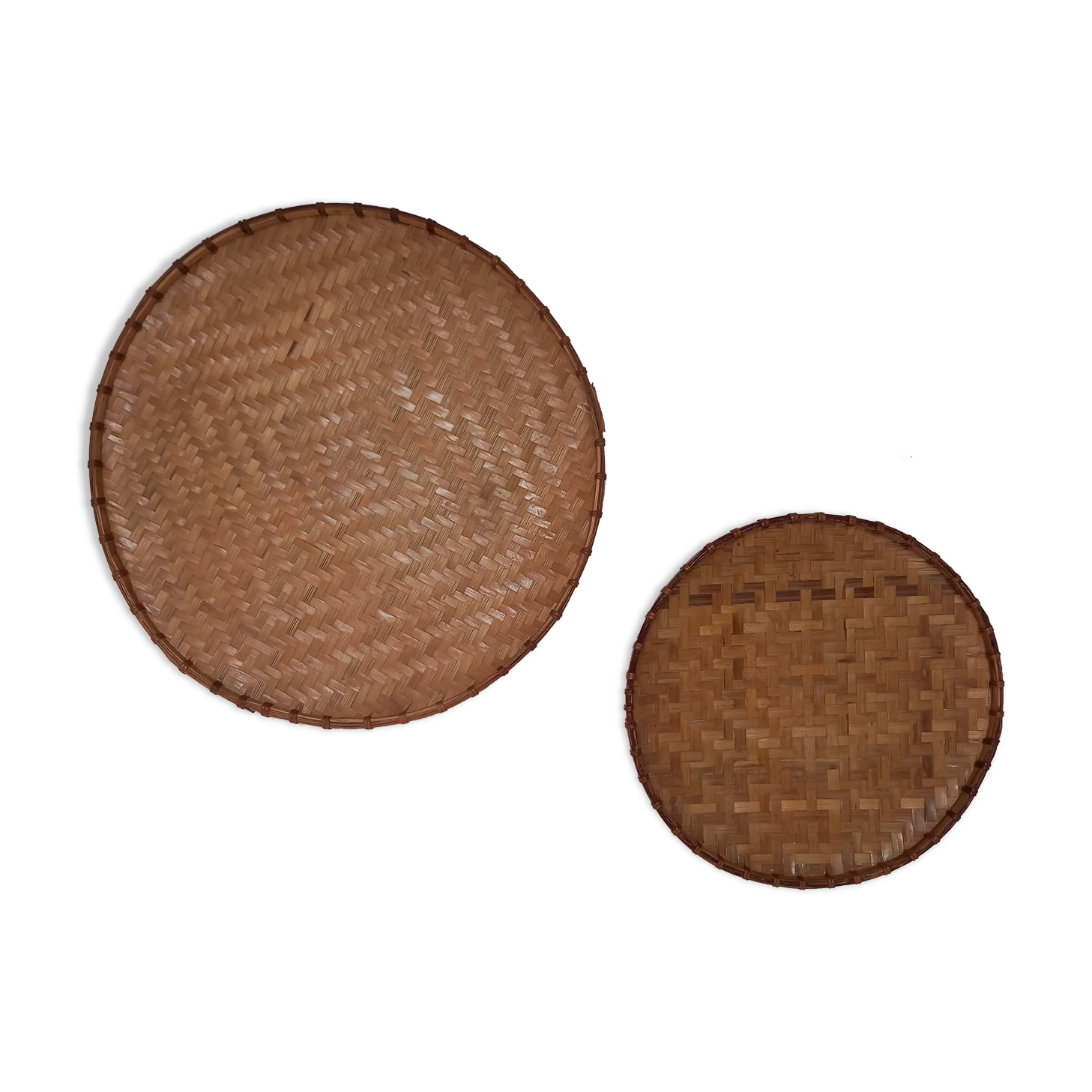 Lot de 2 plateaux décoratifs