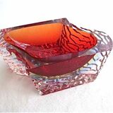 Murano sommerso empty-pocket ashtray