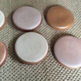 Series of 8 stoneware dessert plates