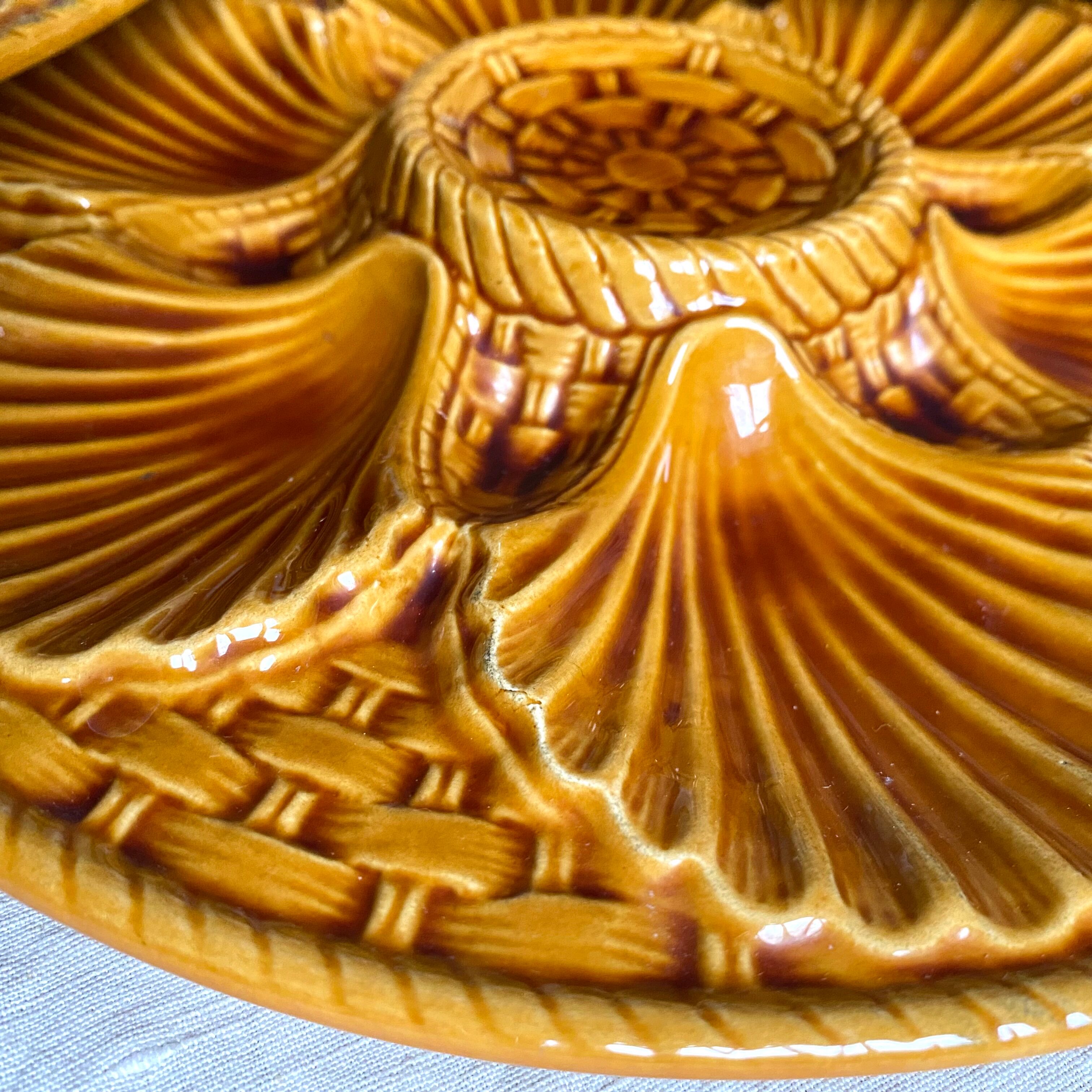 Vintage ceramic oyster plates x 12