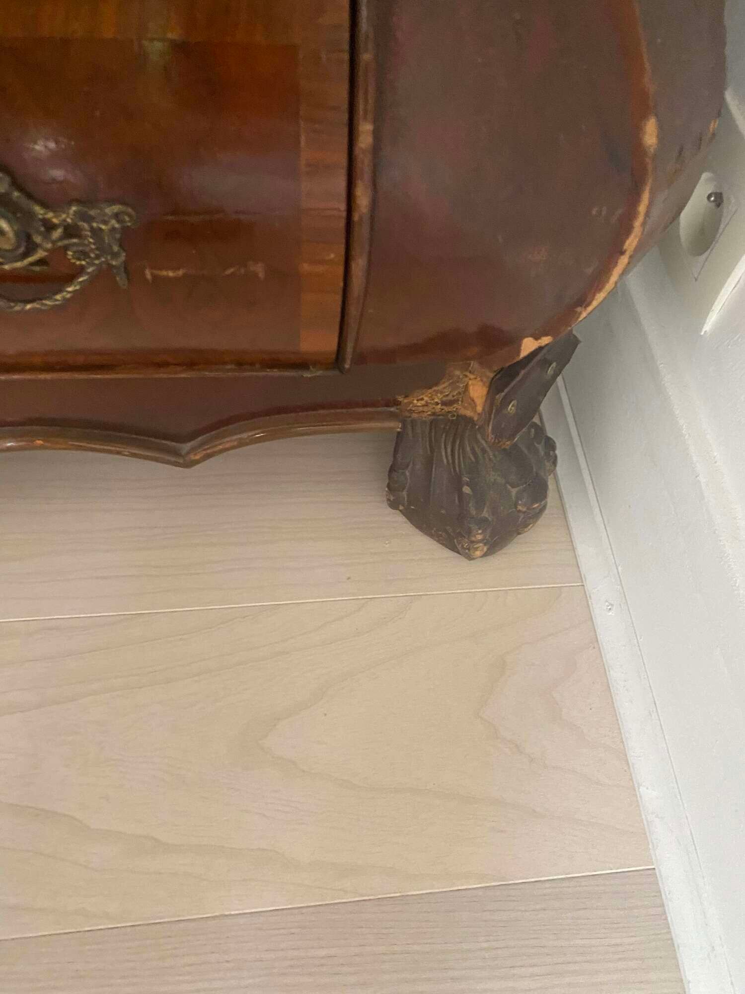 Eighteenth-century Dutch Rococo style tomb chest of drawers