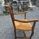 Fauteuil en chêne style Louis XV