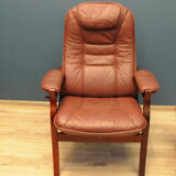 Mobel Team Fold-Out, Scandinavian leather armchair